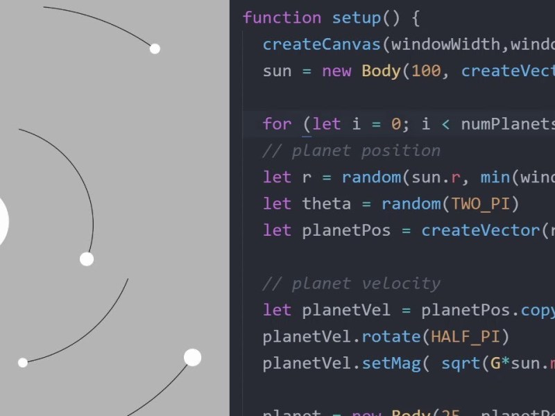 Code-along: Make a Solar System with&nbsp;p5.js